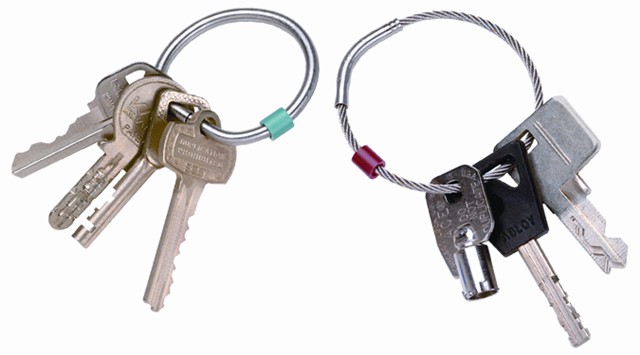 53: Tamper Proof Key Ring® With Colored Tabs